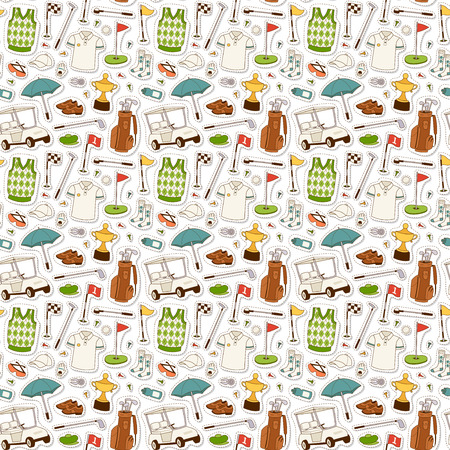 Golf seamless pattern vector.の写真素材