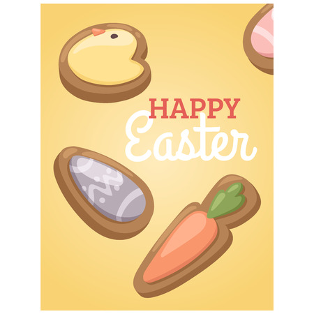 Easter holiday vector illustrationのイラスト素材