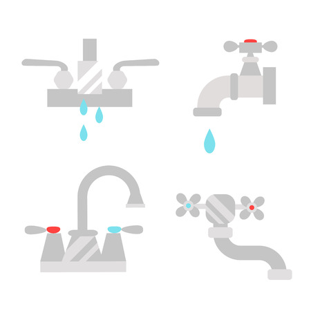 Bathroom shower icons with process water savings symbols concept hygiene collection and clean household washing silver dryer vector illustration.のイラスト素材