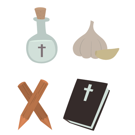 Cartoon dracula vector symbols vampire icons character funny man comic halloweenのイラスト素材