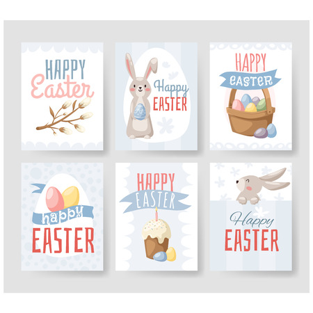 Easter holiday vector illustrationのイラスト素材
