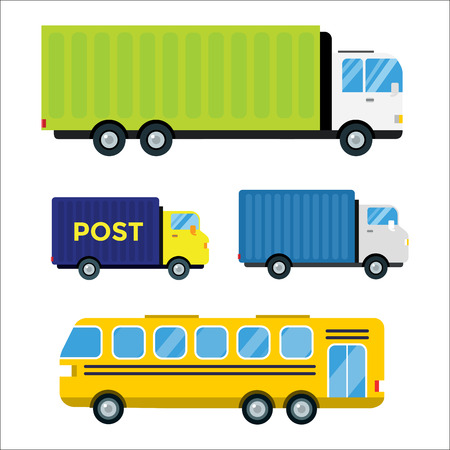 Delivery transport cargo truck vector illustrationのイラスト素材