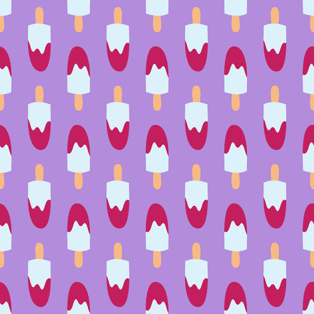 ice cream seamless pattern background fruit vector illustrationのイラスト素材