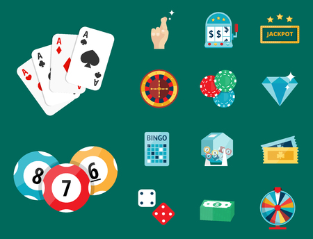 Casino game vector illustration.のイラスト素材