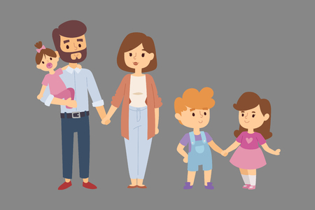 People happy couple cartoon relationship characters lifestyle vector illustration relaxed friends.のイラスト素材