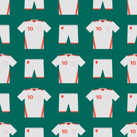 Soccer uniform template seamless pattern football club clothing vector illustration design