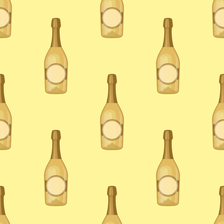 Alcohol drinks bottle patternのイラスト素材