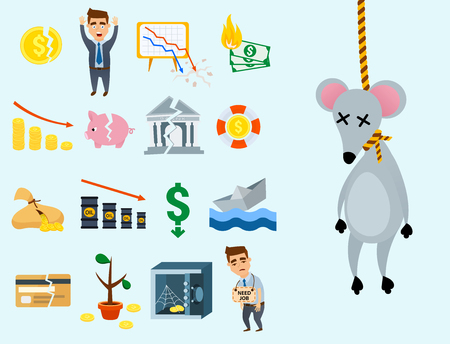 A different type of crisis symbol vector illustration.のイラスト素材