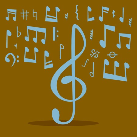 Musical notes pattern designのイラスト素材