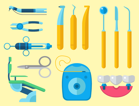 Medical equipment tools image illustrationのイラスト素材