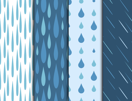 Rain drops  patternのイラスト素材