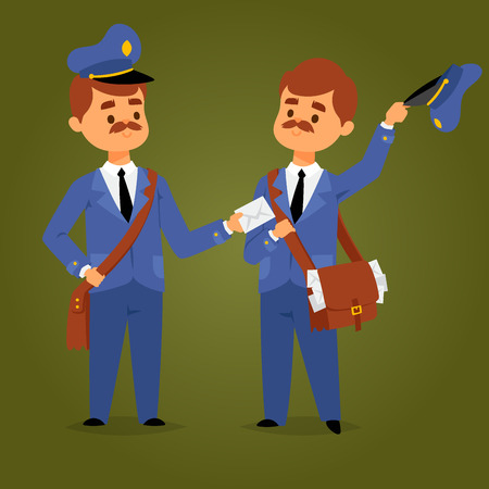 Postman character vectorのイラスト素材