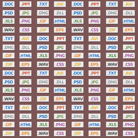 Simple vector square file types and formats seamless pattern background presentation document symbol.のイラスト素材