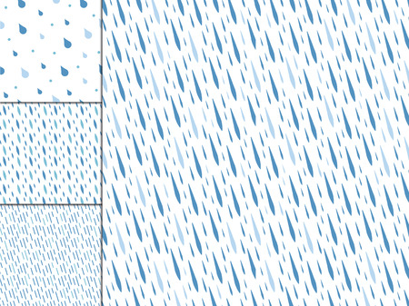 Rain drops seamless pattern background vector. Nature raindrop abstract stylish weather design....