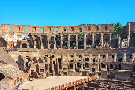 Amphitheater Colosseum in Rome inside