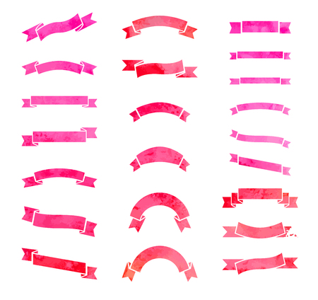Grunge design elements isolated on white background. Vector illustration. There is place for your text.のイラスト素材