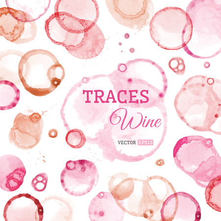 Vector background of wine stains and splashes. There is place for your text.のイラスト素材