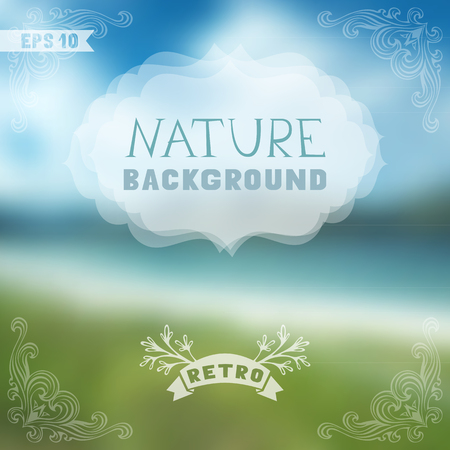Blur retro backdrop. Travel design. There is place for your text.のイラスト素材