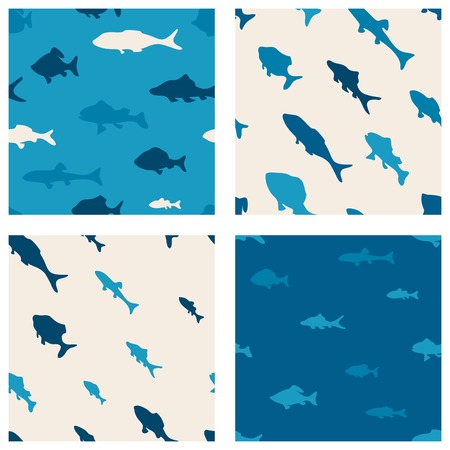 Various fish in the sea. Sea summer backgrounds for your design.のイラスト素材