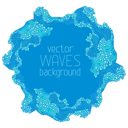 Abstract waves vector background.のイラスト素材