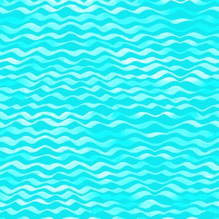Seamless pattern of watercolour waves.のイラスト素材