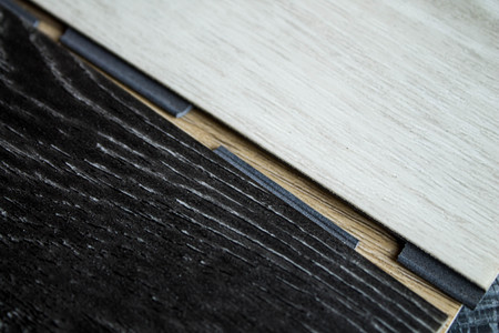Vinyl strips for laying on the floor. Floor coverings.の写真素材