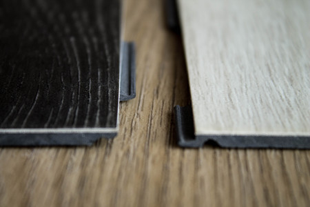 Vinyl strips for laying on the floor. Floor coverings.の写真素材