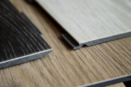 Vinyl strips for laying on the floor. Floor coverings.の写真素材
