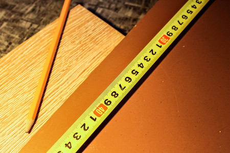 Samples of laminate and parquet board. Selection and types of floor coverings.の写真素材