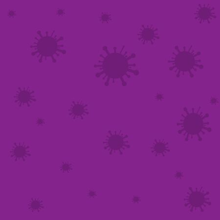 Virus. Abstract vector microbe. Computer virus, allergy bacteria, medical healthcare, microbiology concept. Disease germ, pathogen organism, infectious micro virologyのイラスト素材