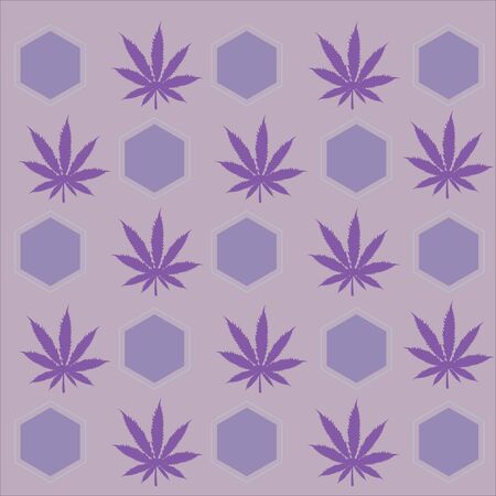 Hemp background. Background from hemp leaves. Vector illustration.のイラスト素材