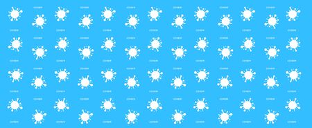 Background with the image of a coronavirus.のイラスト素材