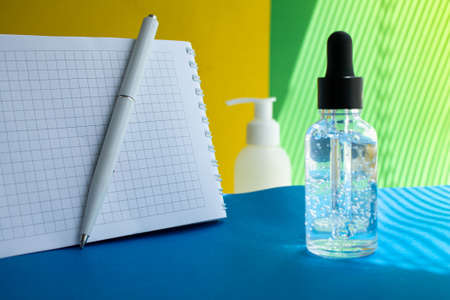 Skin care product. Beauty and youth of a woman. Hair and body care. Face serum. Beauty injection....