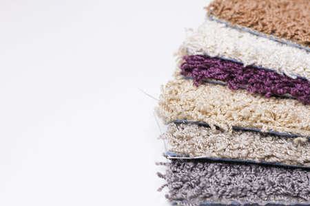 Carpet. Samples of carpets for the home. Multi-colored patterns.