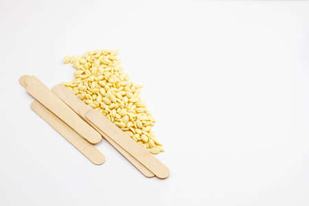 Shugaring. Young woman skincare. Spa in a beauty salon. Laser epilation and depilation. body care. Dermatology and female cosmetology.の写真素材