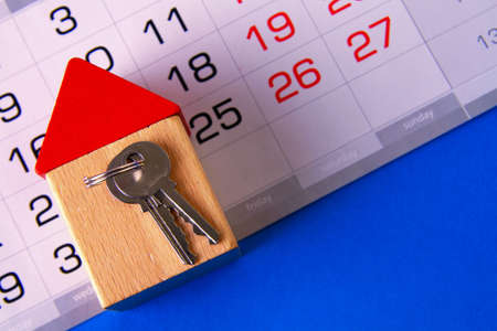 Buying a house. Planning for the purchase of real estate. Saving money to buy a home. Apartment keys and money close-up.の写真素材