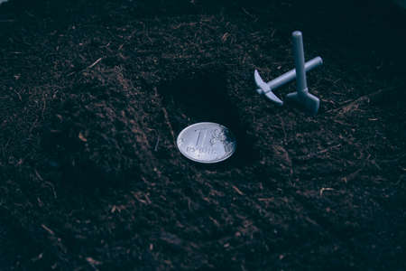 The ruble fell in value. currency depreciation. crisis in the country. Prohibition of payments and transfers. Hard times for the monetary unit. high quality photoの写真素材