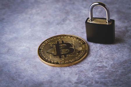 Forbidden cryptocurrency. Limitation of withdrawal and exchange of electronic money. Closing of trading on the crypto exchange. Arrest of assets.の写真素材