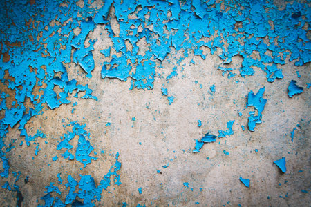 Old cracked paint. Grunge texture. Layer of old paint cracked. Deep cracks and scratches on wooden texture.の写真素材