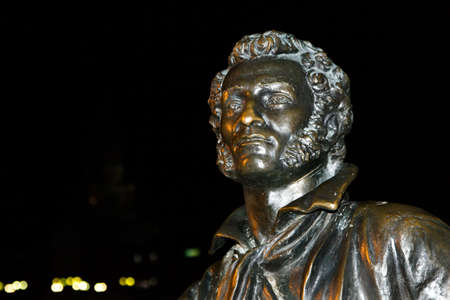 The writer and the poet a bust Aleksandr Pushkinのeditorial素材