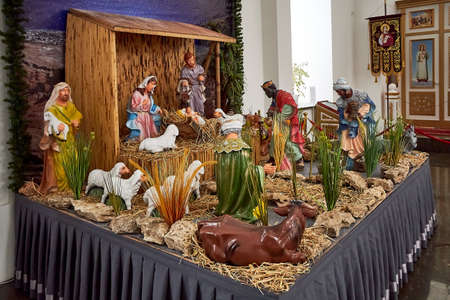 christmas decoration with flowersの写真素材