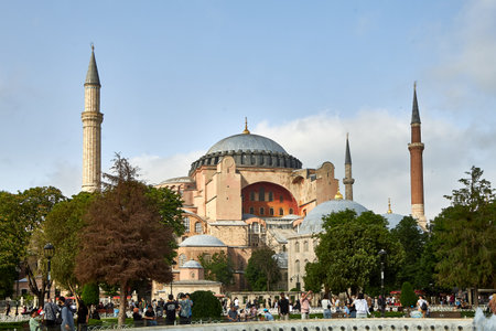 Hagia Sophia in Istanbul, Turkeyの写真素材