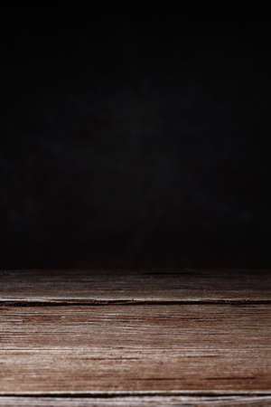 Vertical shot of elegant brown wooden texture on a brown background with copy space. Wooden background.の写真素材