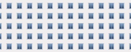 Horizontal banner of seamless pattern of blue window frames on white background.の写真素材