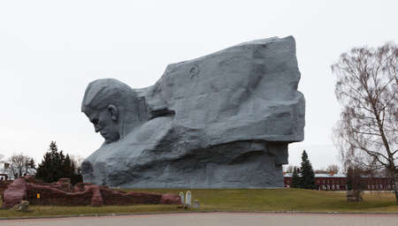 The monument to Soviet soldiers in Brest fortress Belarusのeditorial素材