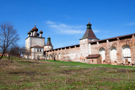 the view of St. Boris and Gleb Monastery near the Rostovの写真素材