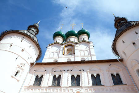 A view of one of buildings of Kremlin in Rostov the Great  Russia の写真素材