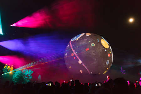 MOSCOW, RUSSIA - SEP 29  Moscow International  Circle of Light  annual Festival on Sep  29, 2012 in...