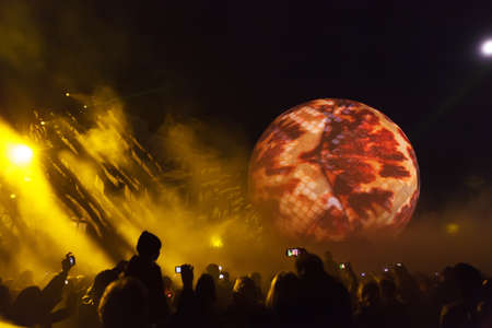MOSCOW, RUSSIA - SEP 29  Moscow International  Circle of Light  annual Festival on Sep  29, 2012 in...