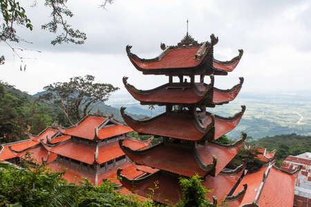 Pagoda in Ta Cu mountain, Binh Thuan province, Vietnam.の写真素材